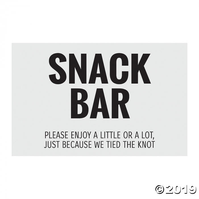 Snack Bar Sign (1 Piece(s))