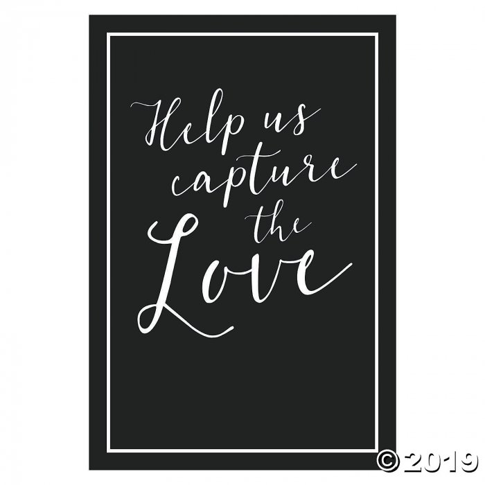 Capture the Love Wedding Hashtag Sign (1 Piece(s))