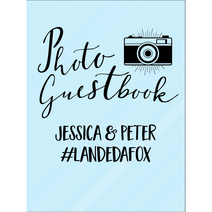 Personalized Photo Guest Book Acrylic Sign (1 Piece(s))