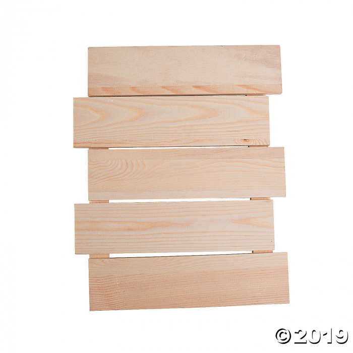 DIY Unfinished Wood Offset Plank Sign (1 Piece(s))