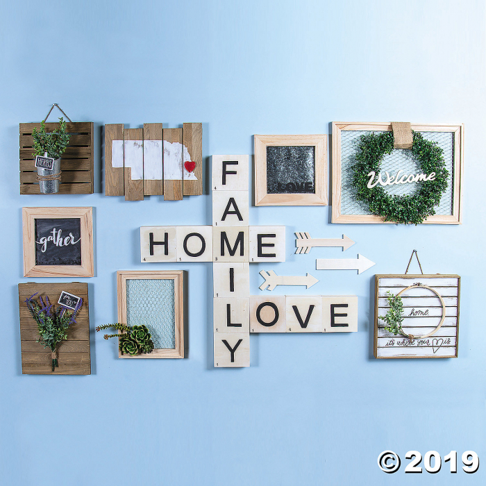 DIY Unfinished Wood Offset Plank Sign (1 Piece(s))