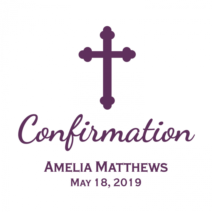 Personalized Confirmation Sign (1 Piece(s))