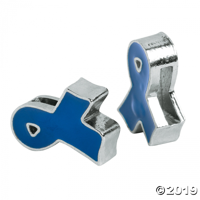 Small Enamel Ribbon Slide Charms (Per Dozen)