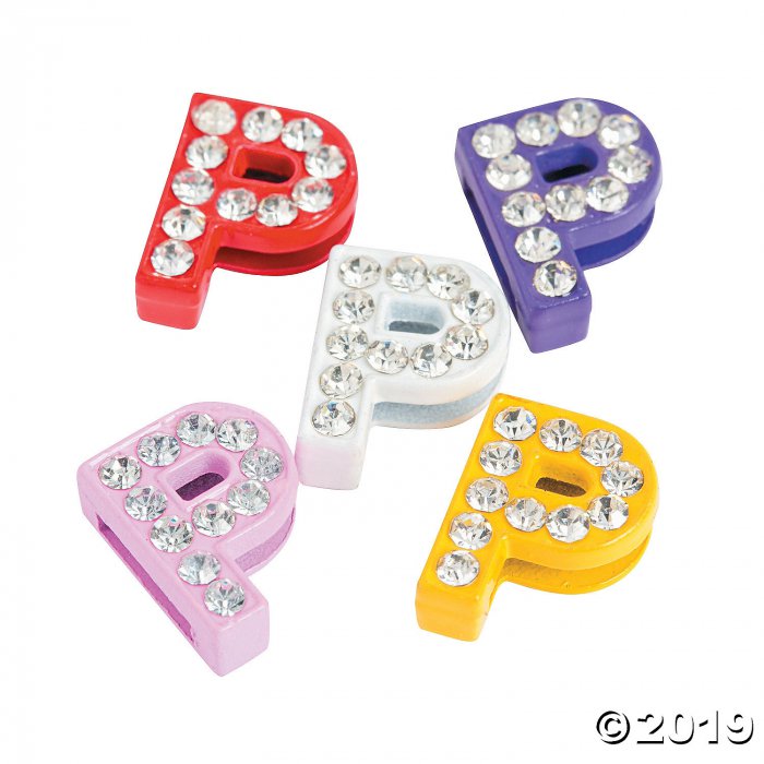 Rhinestone Letters Charms