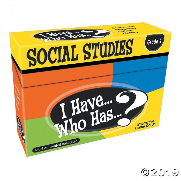 I Have Who Has Social Studies 2nd Grade (1 Set(s))