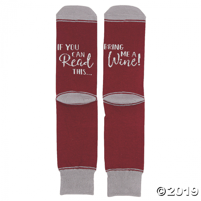 Lillian Rose Bring Me a Wine Socks (1 Pair) Lillian Rose Bring Me a Wine Socks (1 Pair)