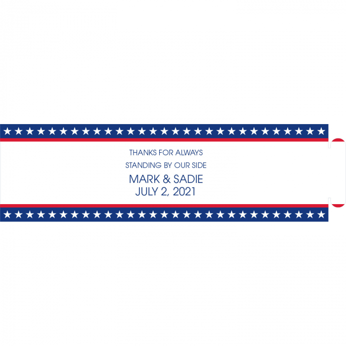 Men's Patriotic Socks with Personalized Wrap (1 Pair)