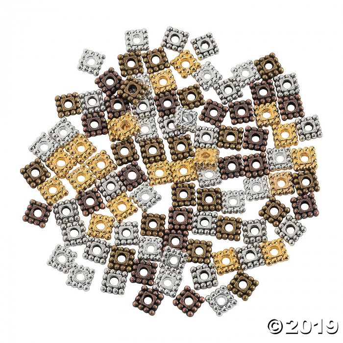 Square Spacer Bead Assortment - 5mm (300 Piece(s))