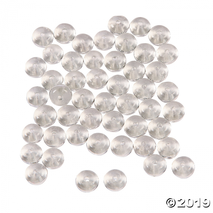 Clear with Silver Glass Spacers (50 Piece(s))