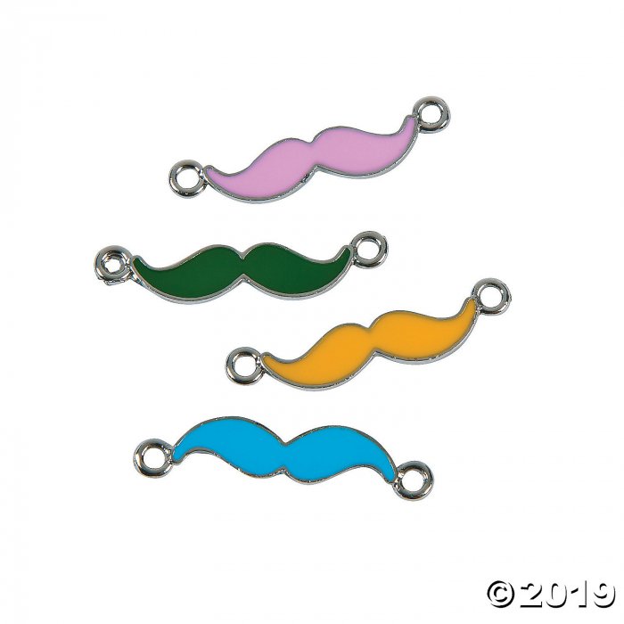 Colorful Mustache Connectors (Per Dozen)