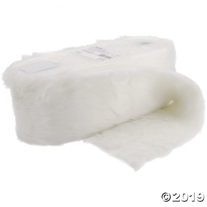 Simplicity Fur Trim 4"X6 yd-White (6 yd(s))