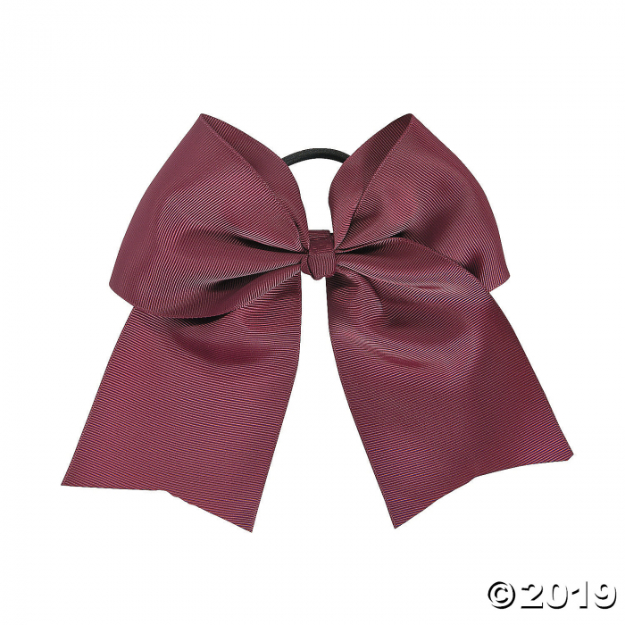 Burgundy Team Spirit Hair Bow (1 Piece(s))