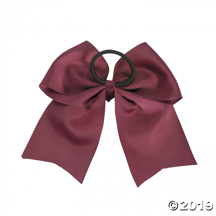 Burgundy Team Spirit Hair Bow (1 Piece(s))