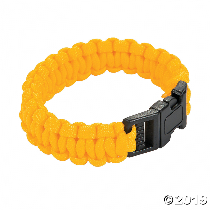 Large Yellow Paracord Bracelets (6 Piece(s))