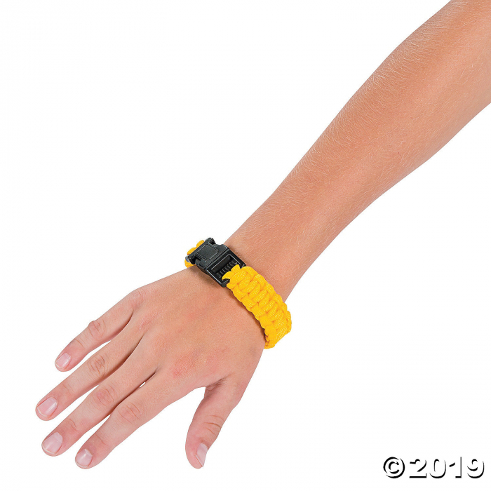 Large Yellow Paracord Bracelets (6 Piece(s))