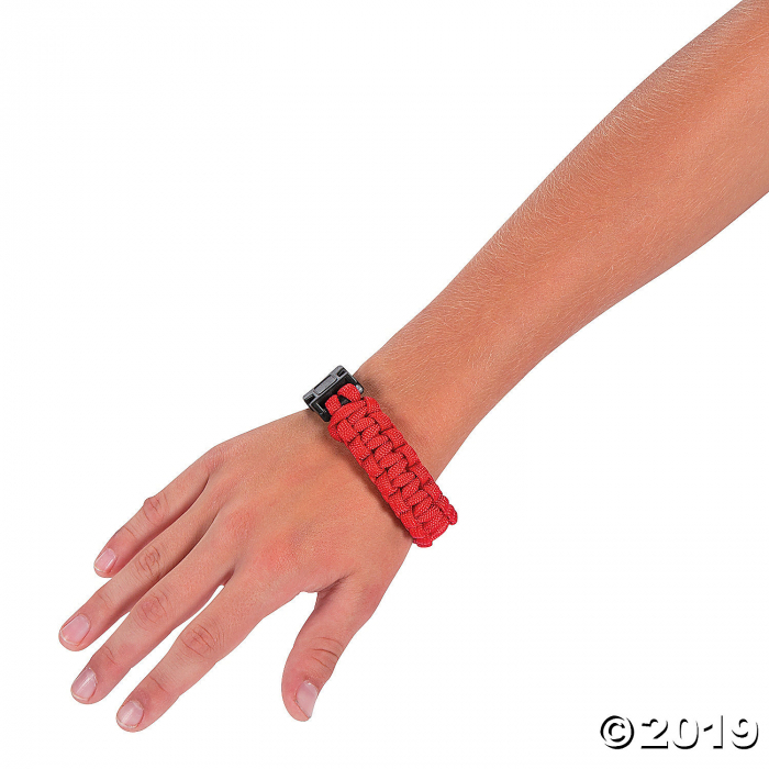 Large Red Paracord Bracelets (6 Piece(s))