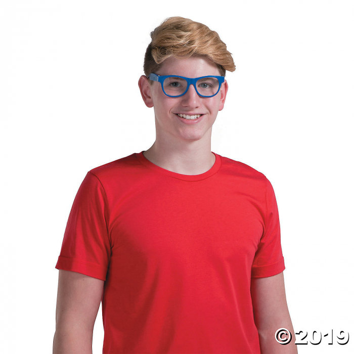 Blue Clear Lens Glasses - 12 Pc. (Per Dozen)