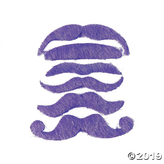 Purple Mustache Assortment (Per Dozen)