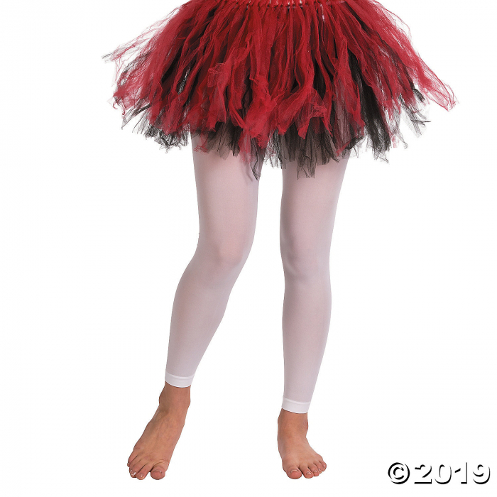 White Team Spirit Footless Tights (1 Piece(s))