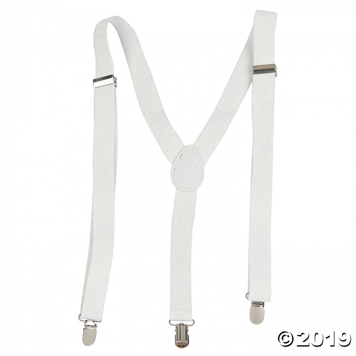White Team Spirit Suspenders (1 Piece(s))