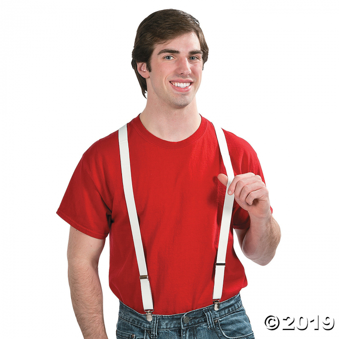 White Team Spirit Suspenders (1 Piece(s))