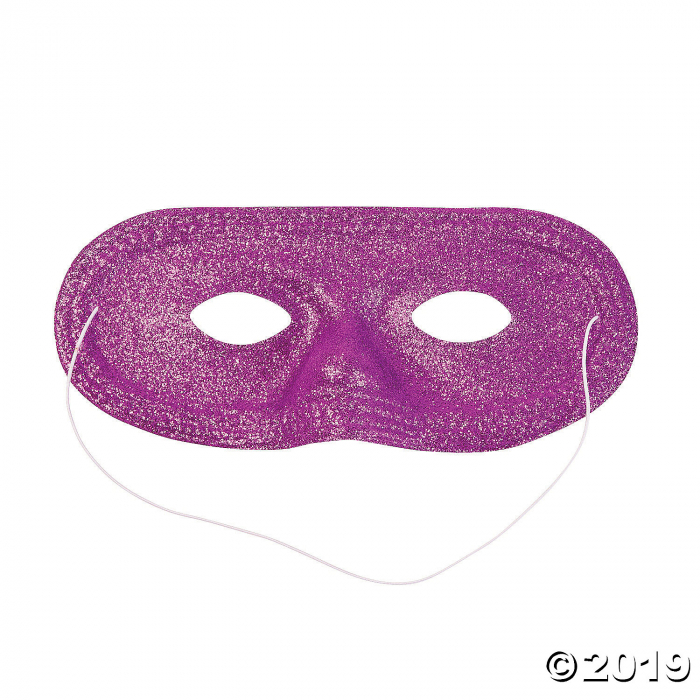 Purple Glitter Masks (Per Dozen)