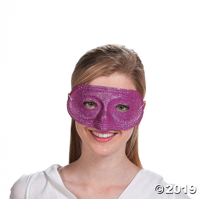 Purple Glitter Masks (Per Dozen)