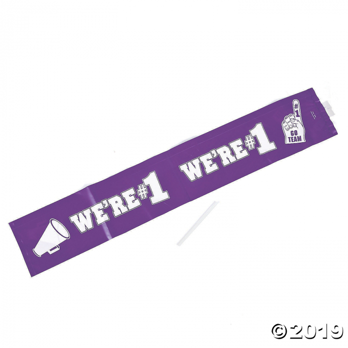 Inflatable Purple Team Spirit Boom Sticks (24 Piece(s))