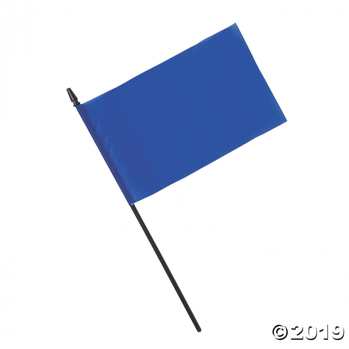 Polyester Blue Team Spirit Flags (24 Piece(s)) Polyester Blue Team Spirit Flags (24 Piece(s))