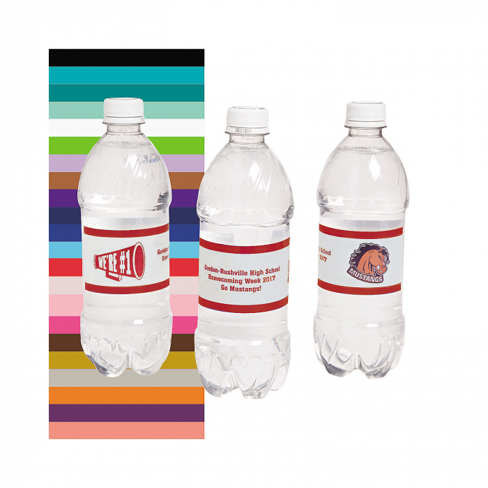 Custom Photo Team Spirit Water Bottle Labels (1 Unit(s))