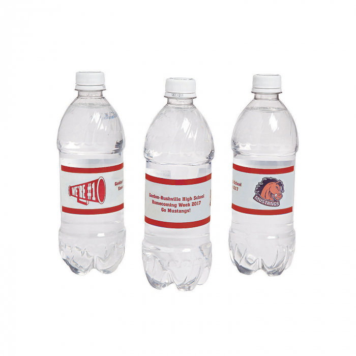 Custom Photo Team Spirit Water Bottle Labels (1 Unit(s))