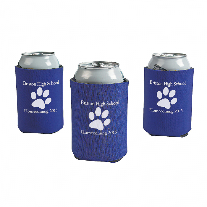 Purple Personalized Paw Print Can Coolers (50 Piece(s)) Purple Personalized Paw Print Can Coolers (50 Piece(s))