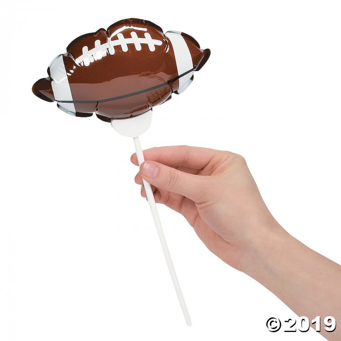 Self-Inflating Football Mylar Balloons (Per Dozen)