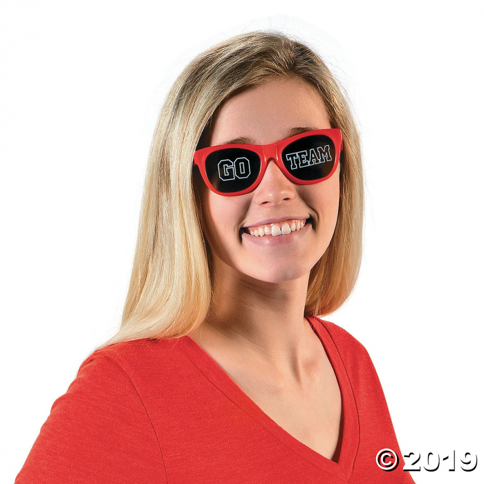 Go Team Red Sunglasses - 12 Pc. (Per Dozen)