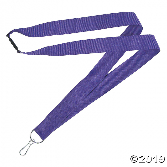 Purple Nylon Lanyards (Per Dozen)