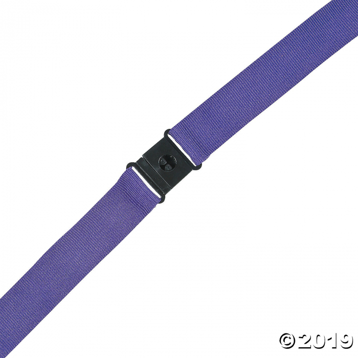 Purple Nylon Lanyards (Per Dozen)