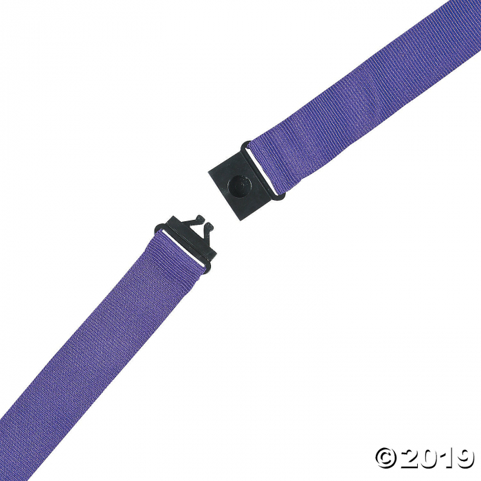 Purple Nylon Lanyards (Per Dozen)