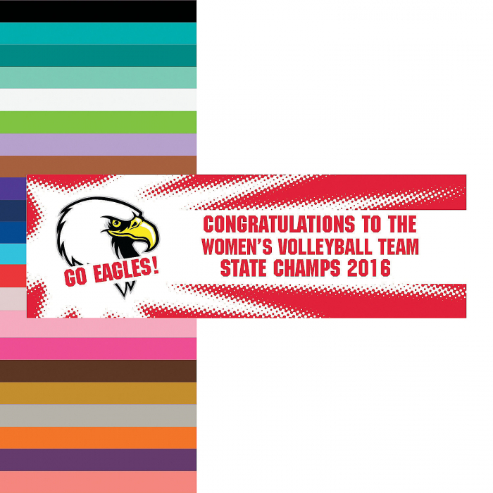 Large Team Spirit Custom Photo Banner - Burst (1 Piece(s))