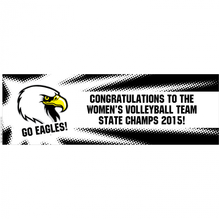 Large Team Spirit Custom Photo Banner - Burst (1 Piece(s))