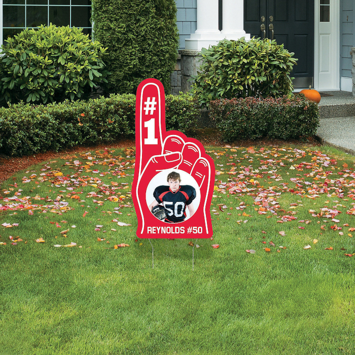 Personalized Team Spirit #1 Vertical Yard Sign (1 Piece(s))