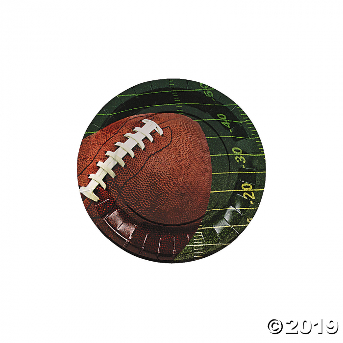 Football Paper Dessert Plates (8 Piece(s)) Football Paper Dessert Plates (8 Piece(s))