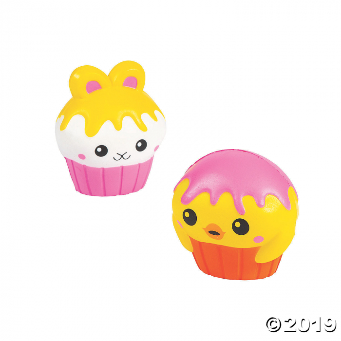 Cupcake Bunny & Chick Squishies (6 Piece(s))