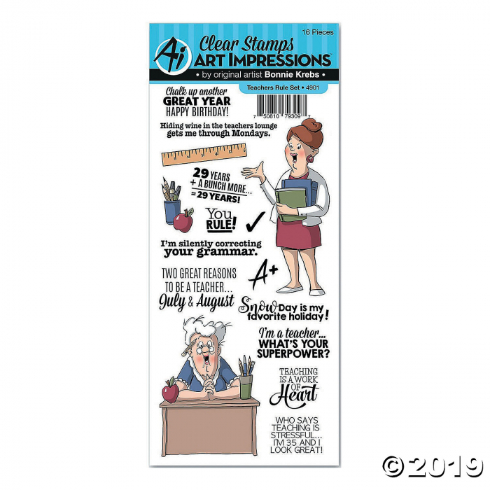 Clear Stamps-Teachers Rule (1 Set(s))