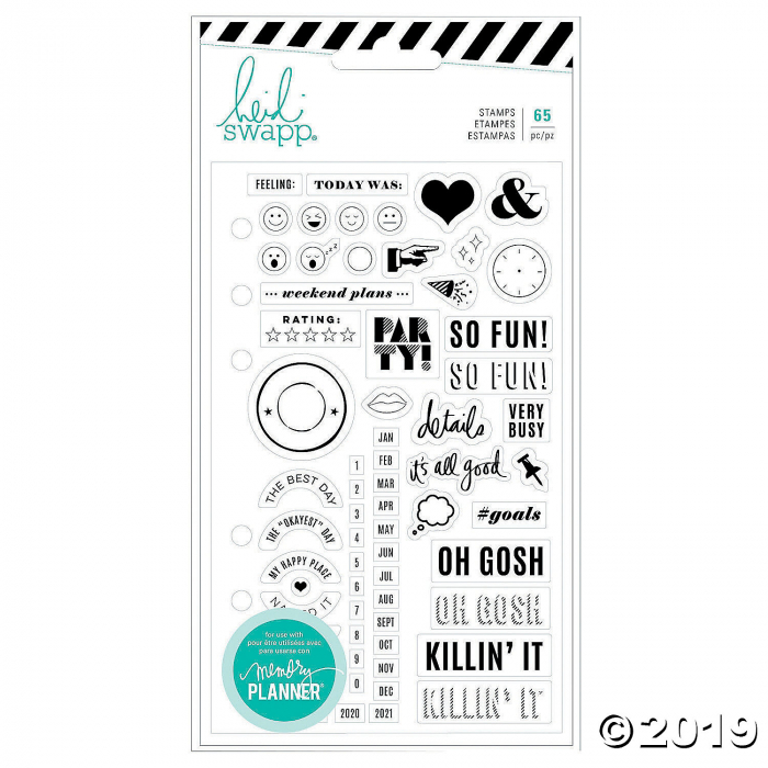 American Crafts Heidi Swapp® Clear Journal Stamps (65 Piece(s))