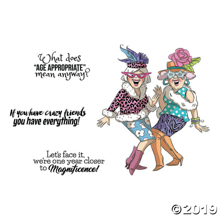 Cling Rubber Stamps -Crazy Friends (1 Set(s))