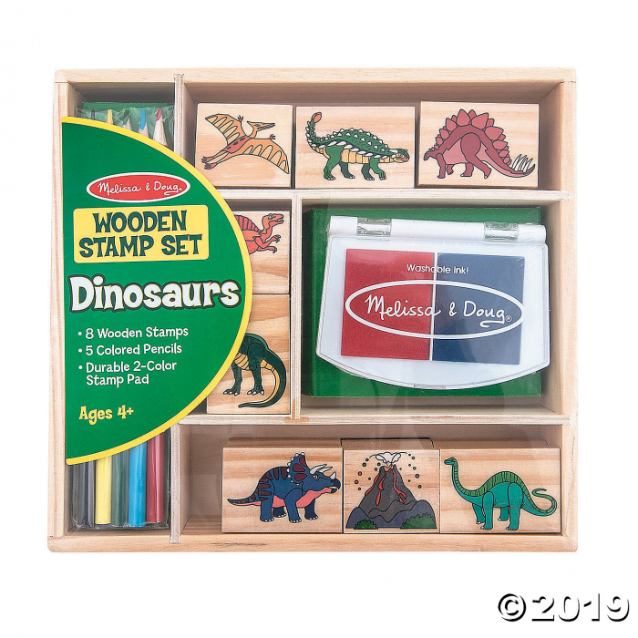 Buy Melissa & Doug Wooden Dinosaur Stamp Set