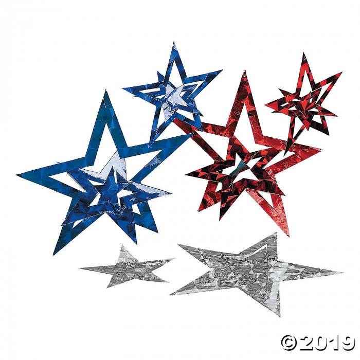 Patriotic Laser Stars (Per Dozen)
