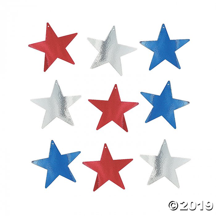 Patriotic Star Decorations (Per Dozen)