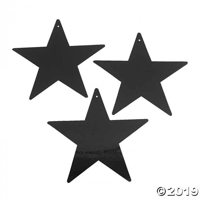 Black Large Metallic Stars (Per Dozen) Black Large Metallic Stars (Per Dozen)