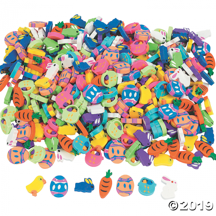 Mini Easter Eraser Assortment (500 Piece(s))